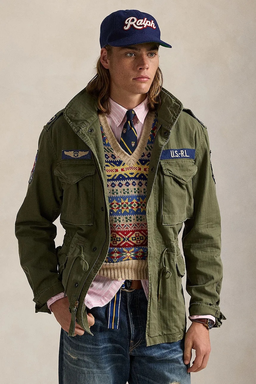 Bavlněná bunda Polo Ralph Lauren Icnc Fld Jkt Lined Field