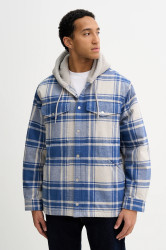 Bavlněná bunda Vans modrá barva, zimní, VN000P7VF0R1