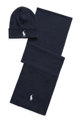 Bavlněná čepice a šála Polo Ralph Lauren