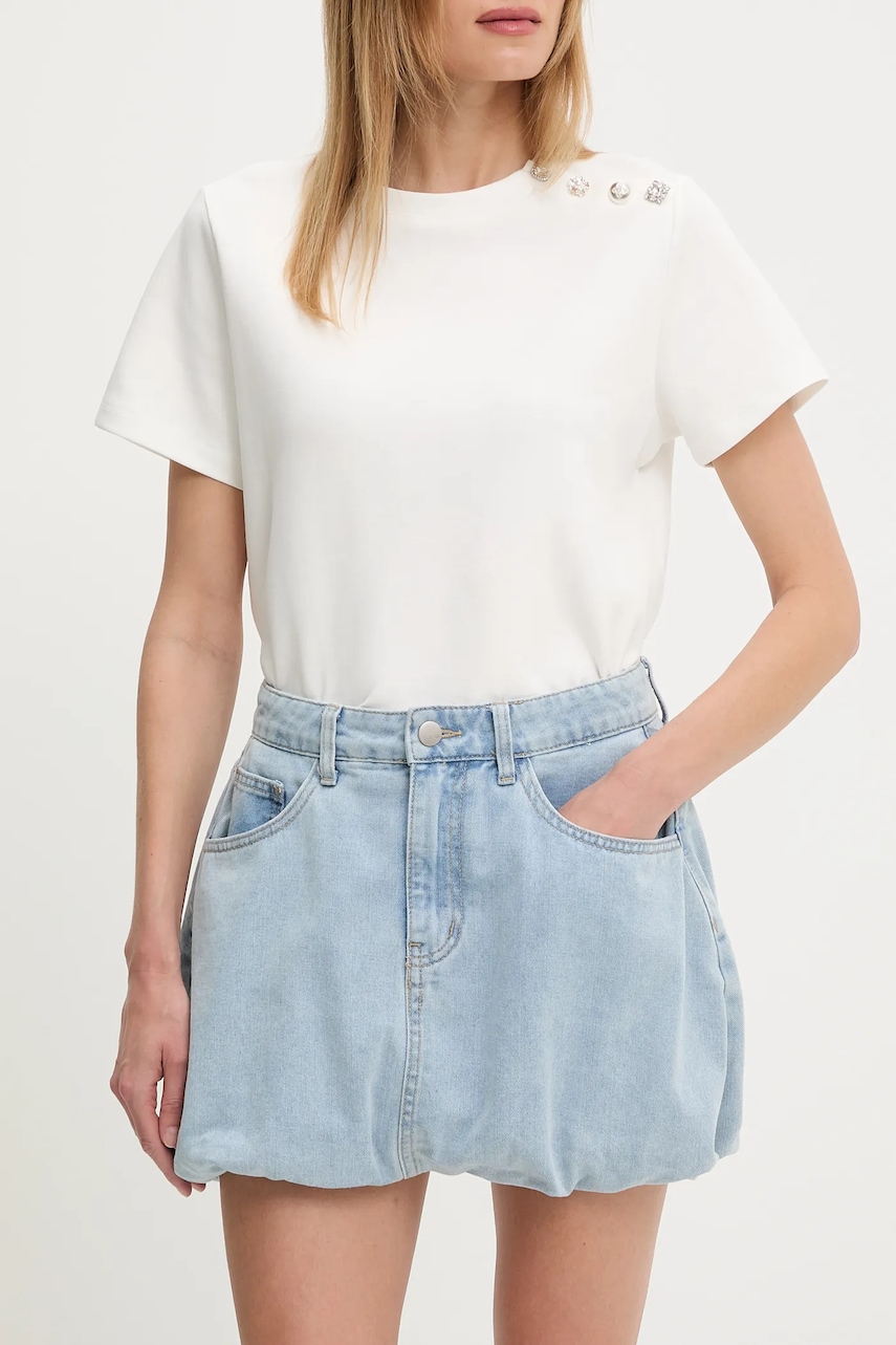 Bavlněná džínová sukně Answear.LAB