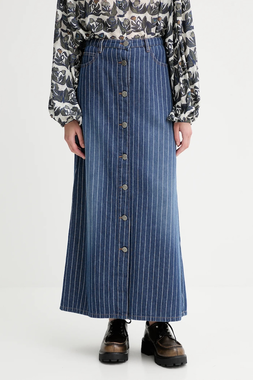 Bavlněná džínová sukně MUNTHE LIVONO