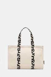 Bavlněná kabelka Dkny béžová barva, R54AGO39