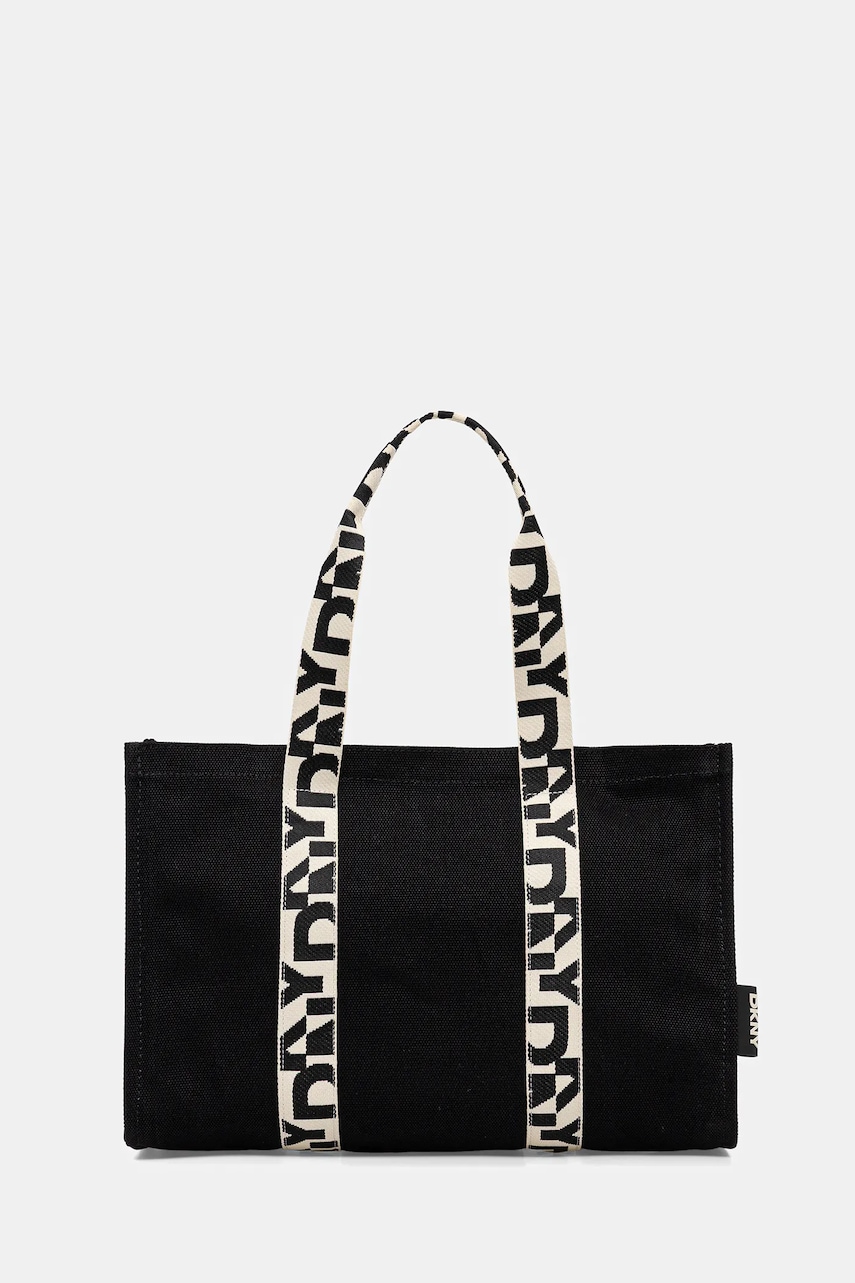 Bavlněná kabelka Dkny černá barva, R54AGO39