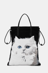 Bavlněná kabelka Karl Lagerfeld IKON bílá barva, B1W50058