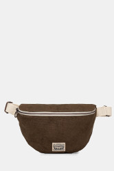 Bavlněná kabelka Levi's hnědá barva, 002H1-0003