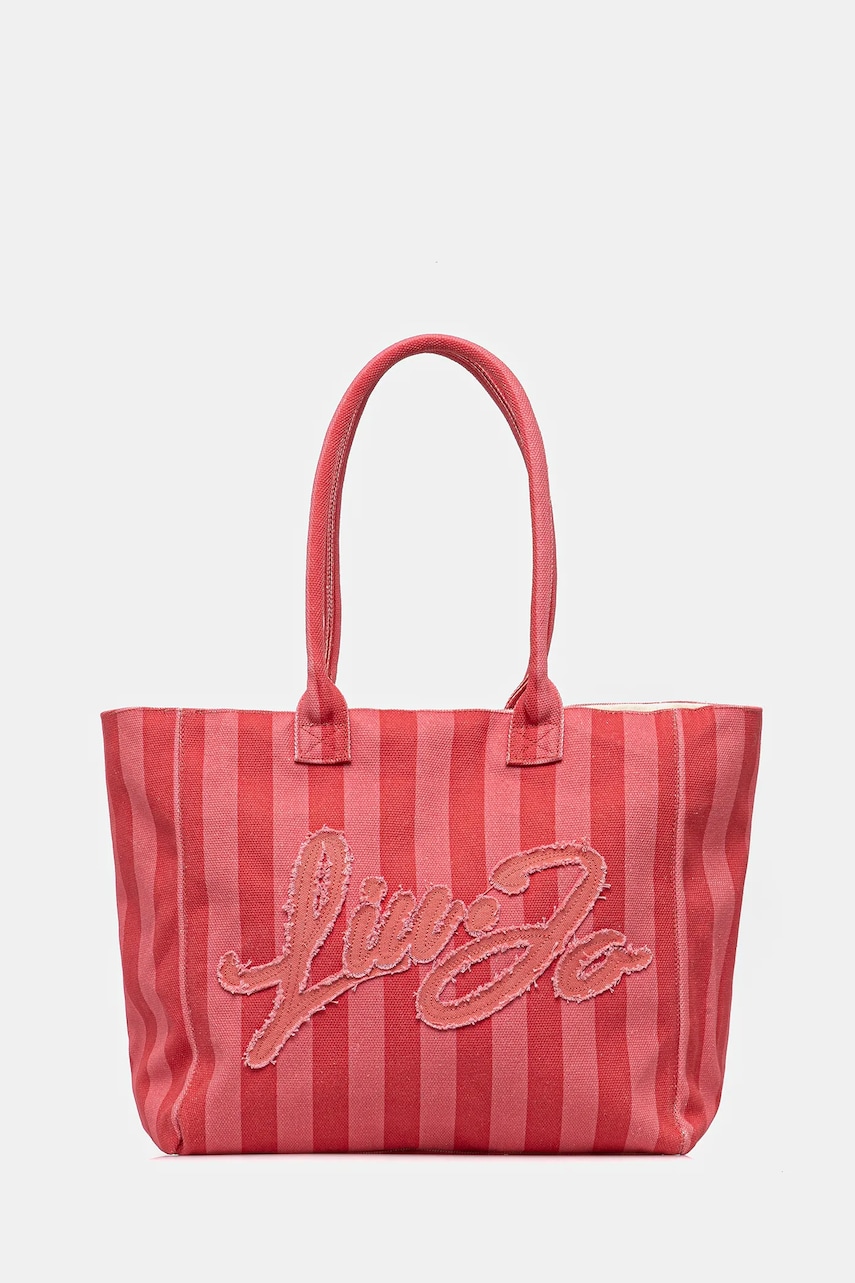 Bavlněná kabelka Liu Jo růžová barva, VA5208.T6948