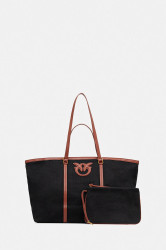Bavlněná kabelka Pinko černá barva, 104715 A2G2