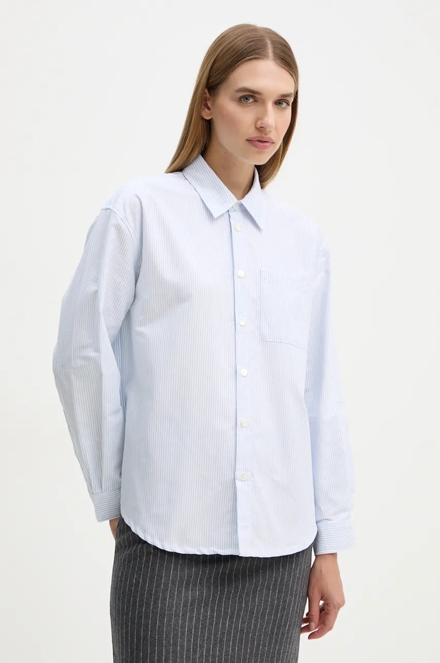 Bavlněná košile A.P.C. chemise boyfriend logo