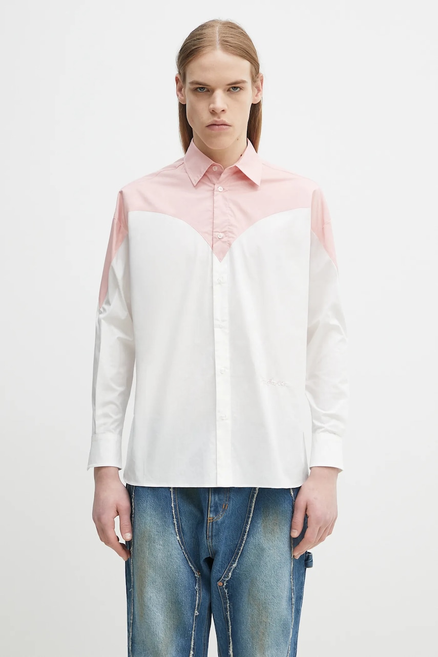 Bavlněná košile Fiorucci Embroidered Heart Relaxed Fit