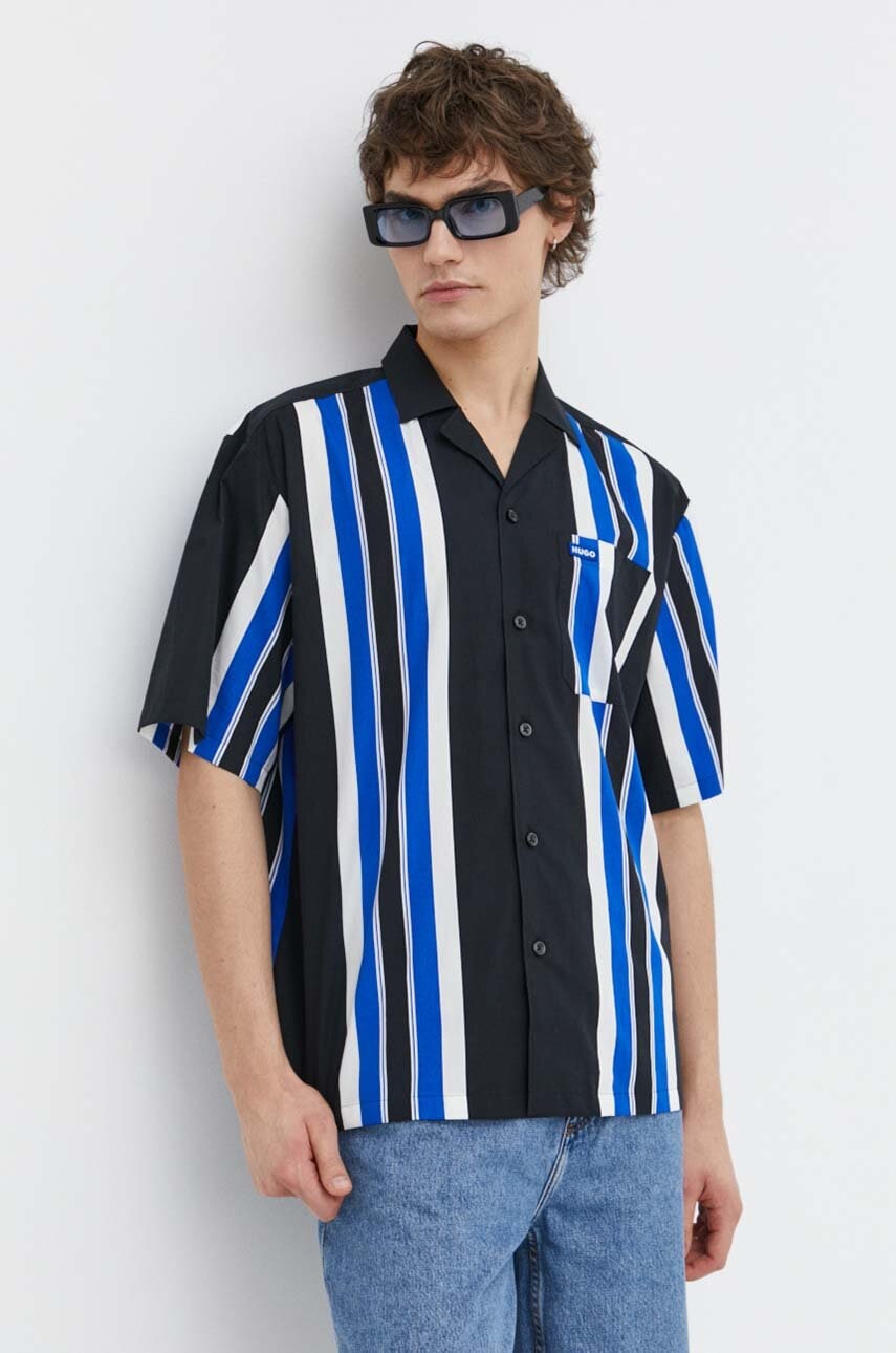 Bavlněná košile Hugo Blue