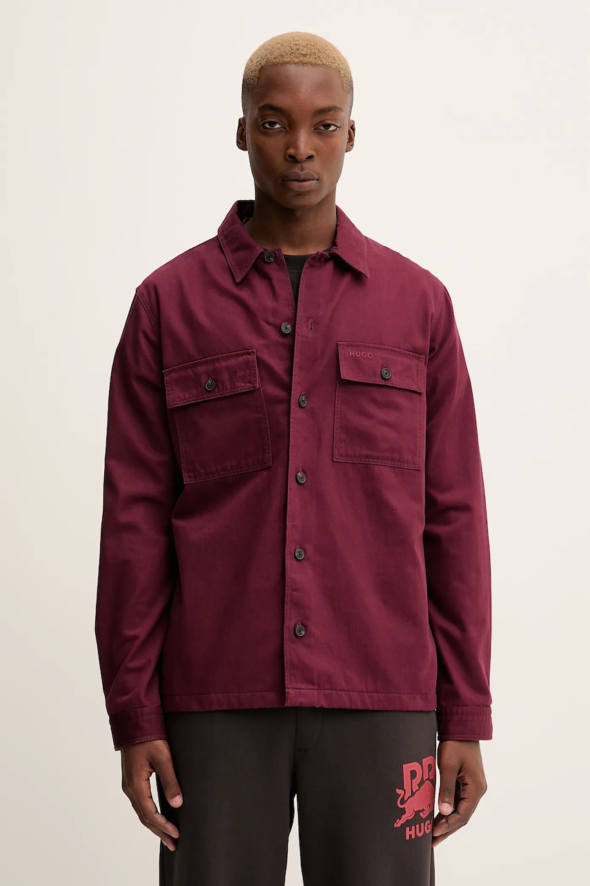 Bavlněná košile HUGO Epoldo