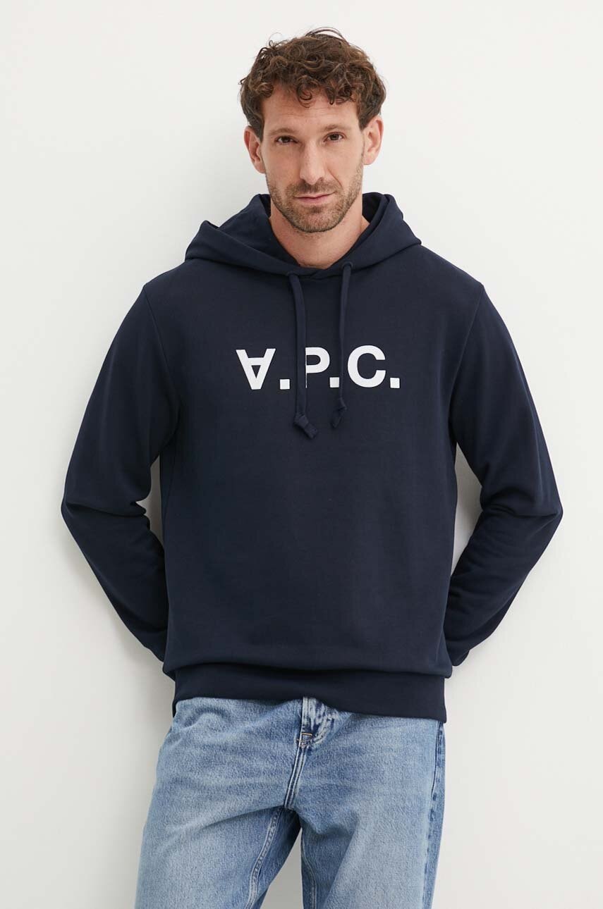 Bavlněná mikina A.P.C. hoodie standard grand vpc GOTS
