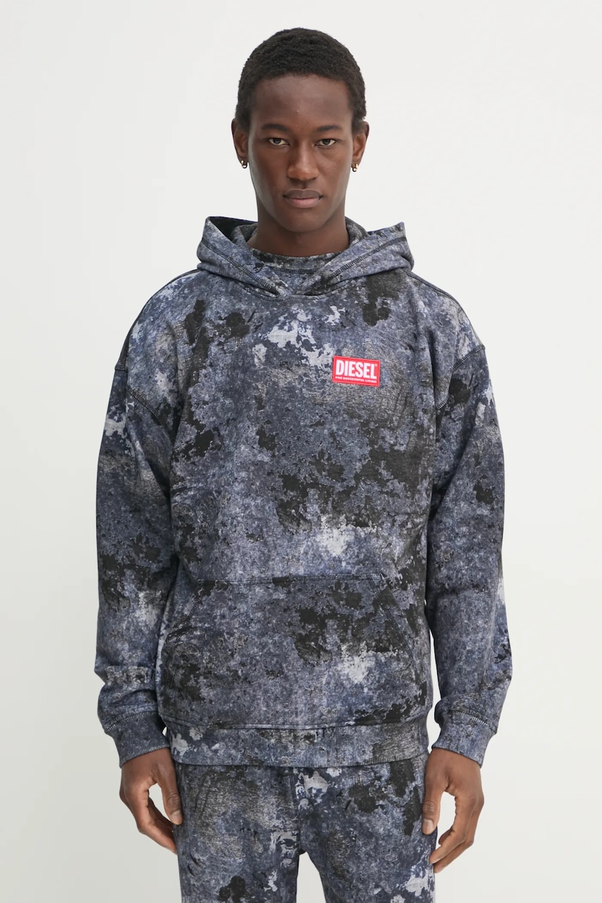 Bavlněná mikina Diesel S-BOXT-HOOD-R8 SWEAT-SHIRT