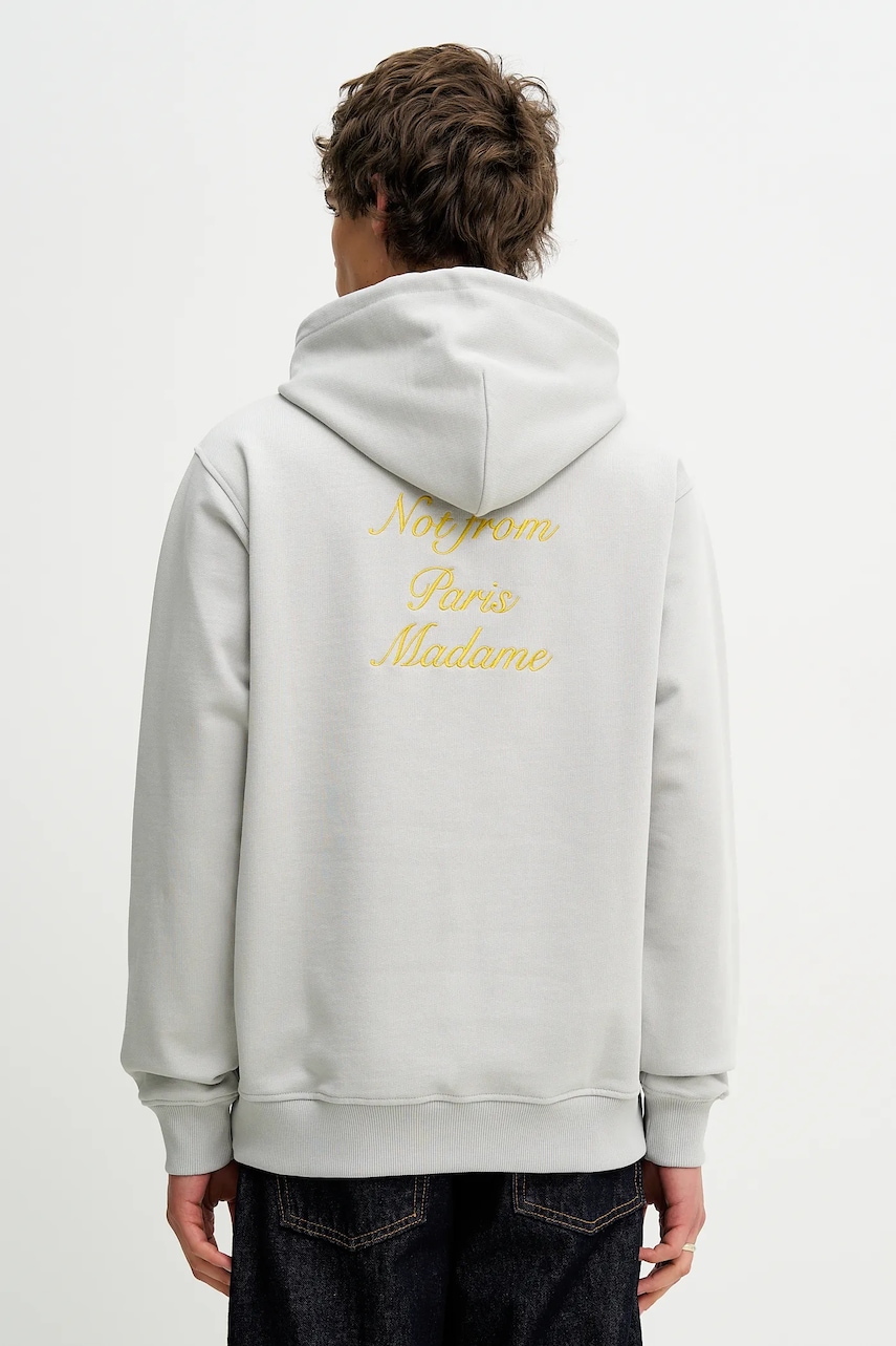 Bavlněná mikina Drôle de Monsieur Le Hoodie Slogan Calligraphy