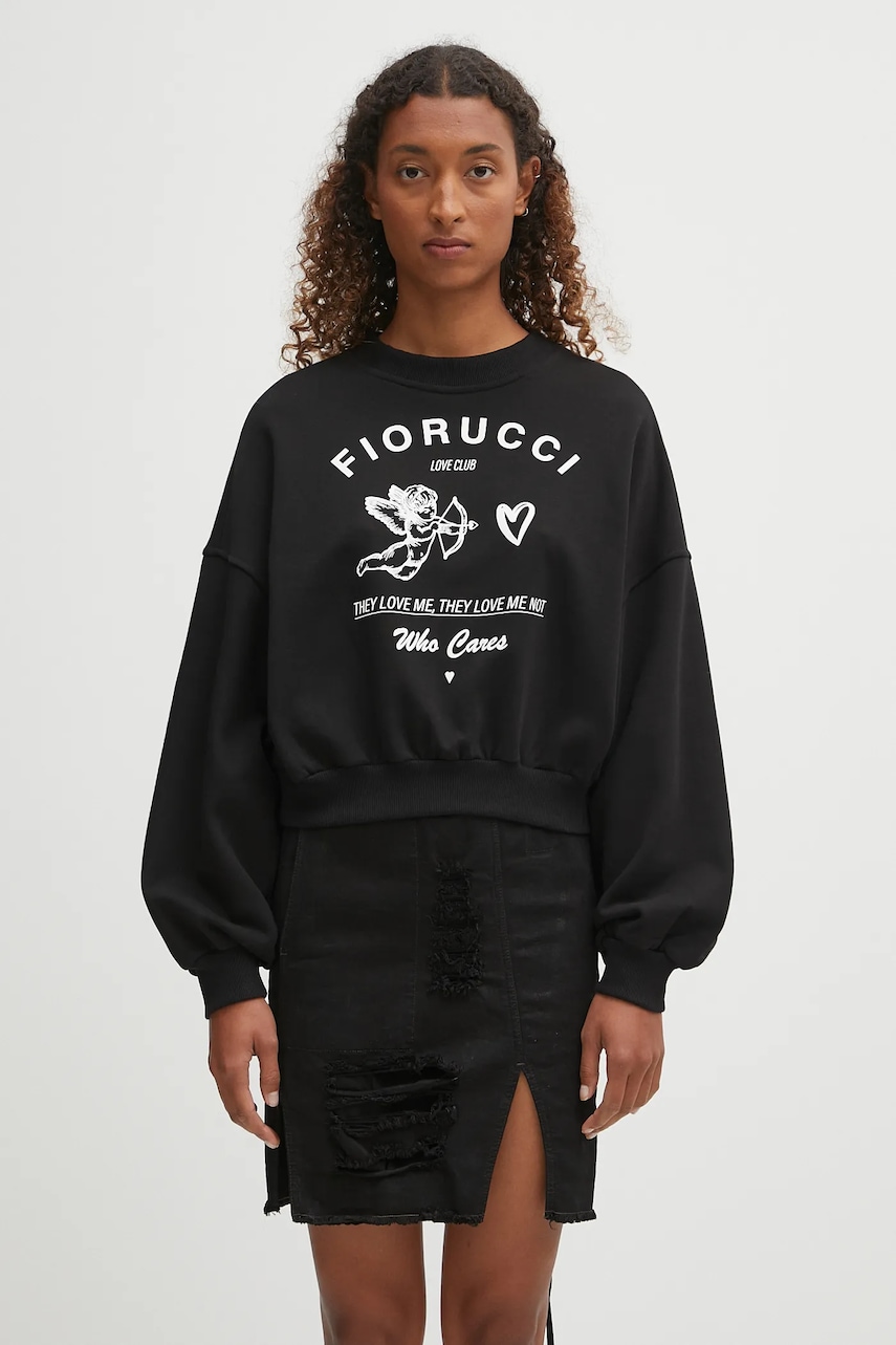 Bavlněná mikina Fiorucci Cupid Love Club Print Cropped