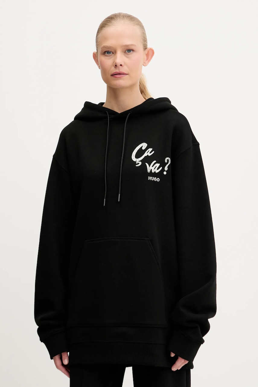 Bavlněná mikina HUGO Dejandra_2