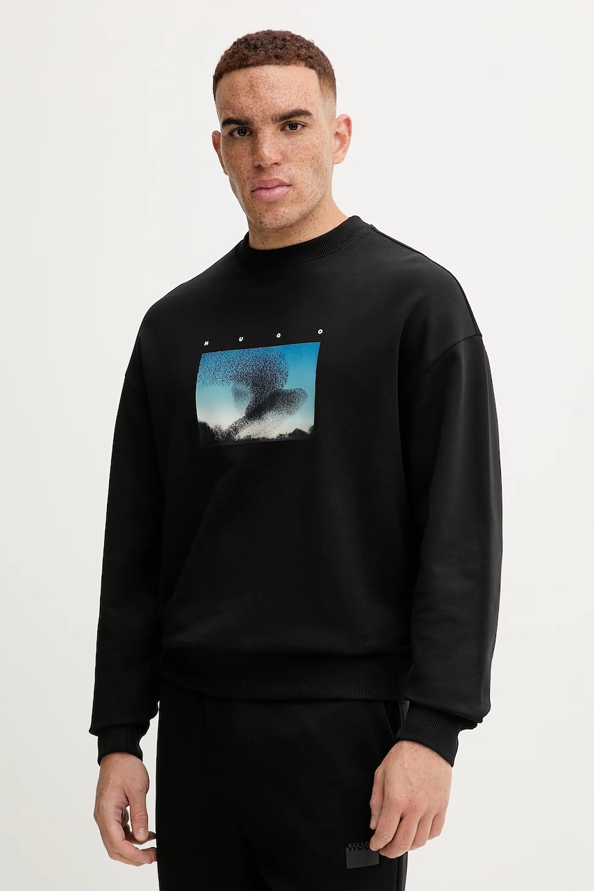 Bavlněná mikina HUGO Dorizonto