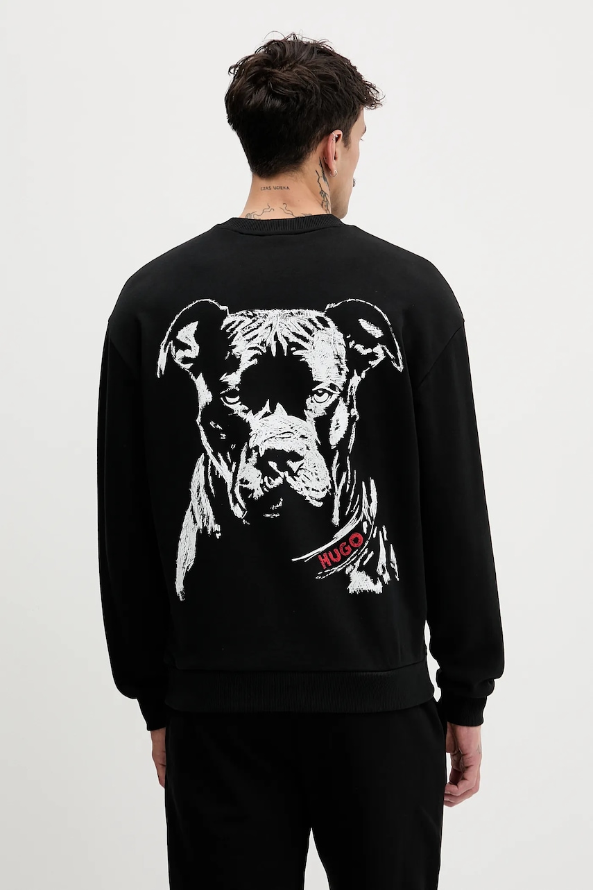 Bavlněná mikina HUGO Dubraxo