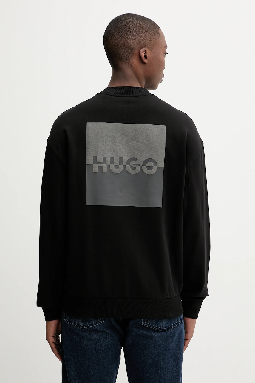 Bavlněná mikina HUGO Dusplited