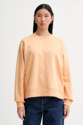 Bavlněná mikina Marc O'Polo dámská, oranžová barva, hladká, 5000007895