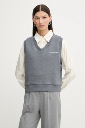 Bavlněná mikina Marc O'Polo dámská, šedá barva, melanžová, 5000007694