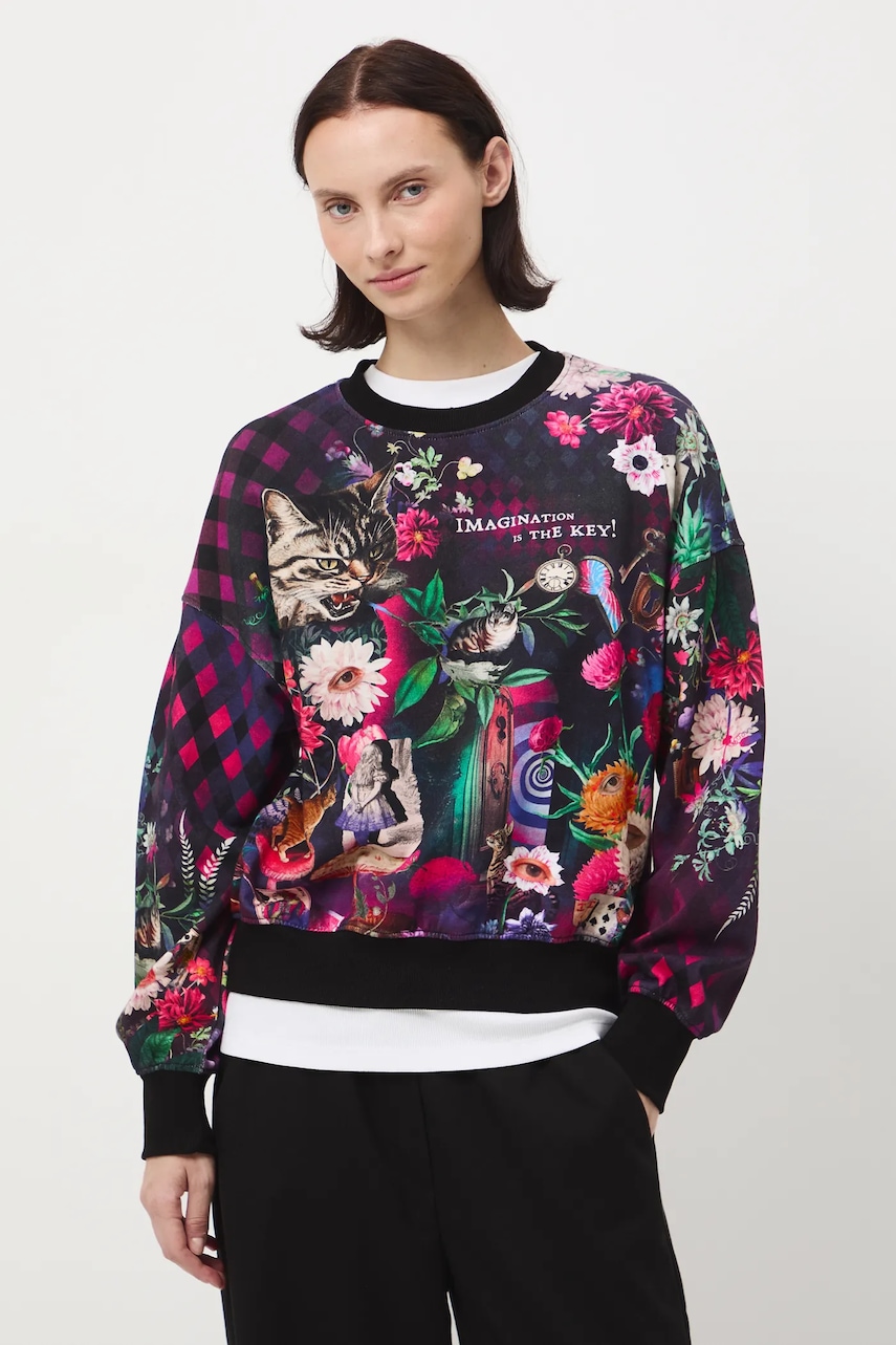 Bavlněná mikina Medicine dámská, více barev, vzorovaná