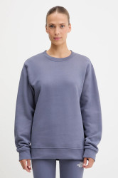 Bavlněná mikina The North Face Dome Relaxed dámská, fialová barva, hladká, NF0A8EU4BTR1