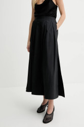 Bavlněná sukně Herskind Herdis černá barva, midi, áčková, 5559202