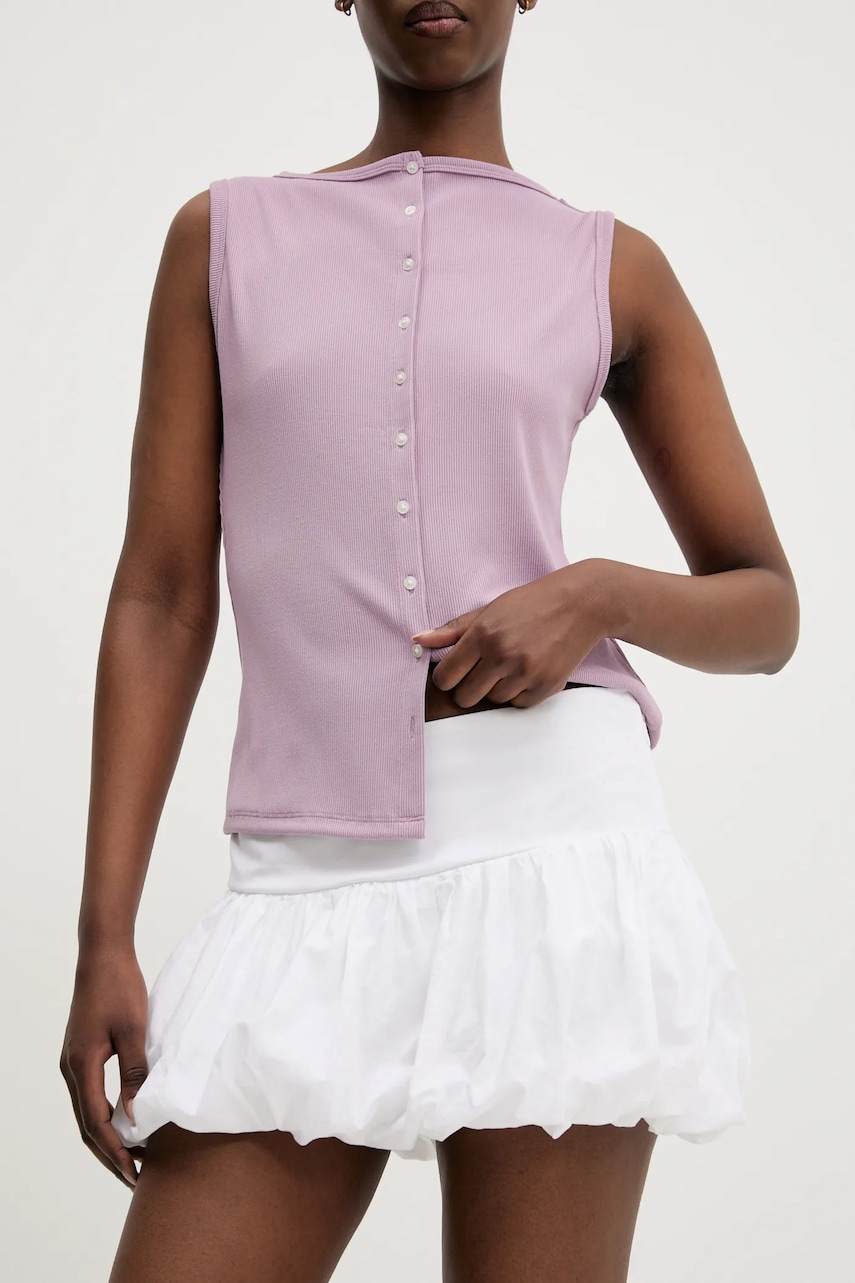 Bavlněná sukně Hollister Co. bílá barva, mini, áčková, KI343-3139