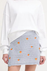 Bavlněná sukně Pepe Jeans OLAYA SKIRT modrá barva, mini, pouzdrová, PL901212