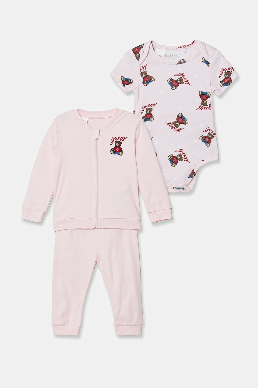 Bavlněná tepláková souprava pro miminka Guess