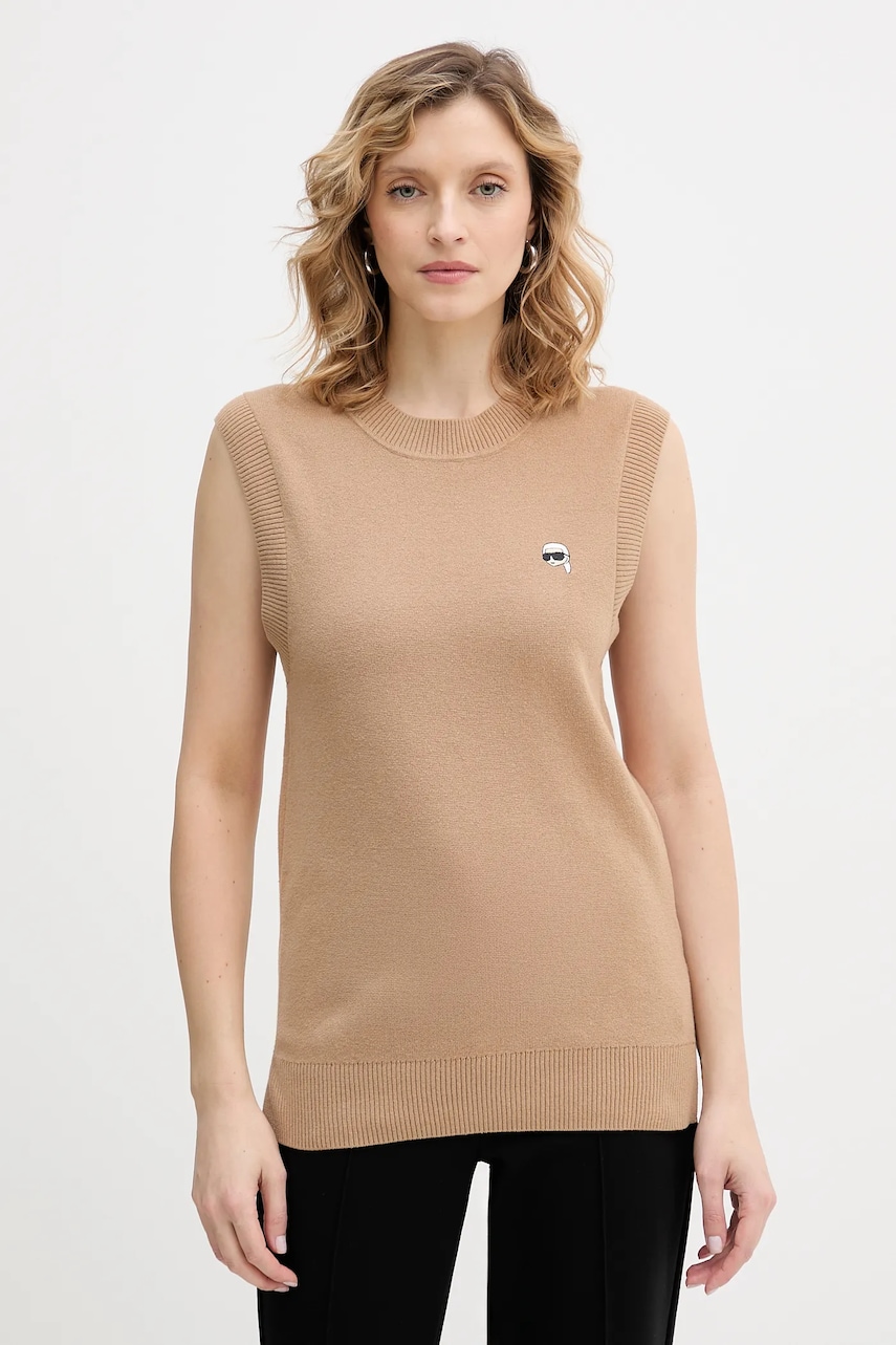 Bavlněná vesta Karl Lagerfeld IKON