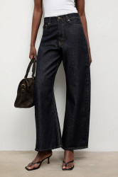 Bavlněné džíny Answear.LAB dámské, tmavomodrá barva