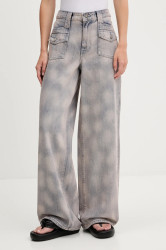 Bavlněné džíny Guess Originals dámské, růžová barva, W5GG02 D5MKA