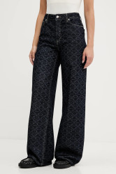 Bavlněné džíny HUGO 937_13 dámské, high waist, 50541522