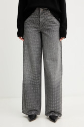 Bavlněné džíny Liu Jo dámské, šedá barva, UF5095.D5020