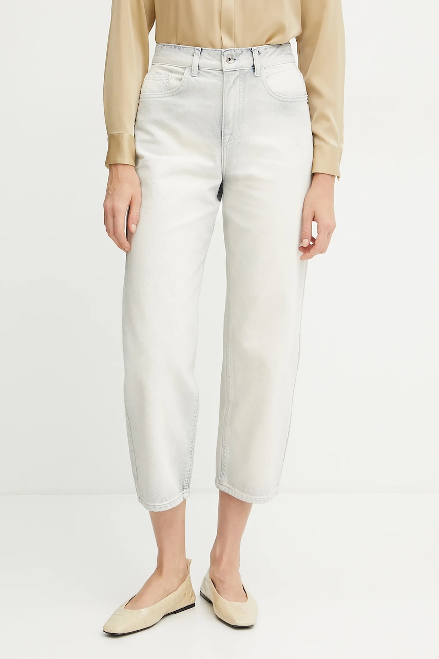 Bavlněné džíny Patrizia Pepe high waist, 2P1671 D105