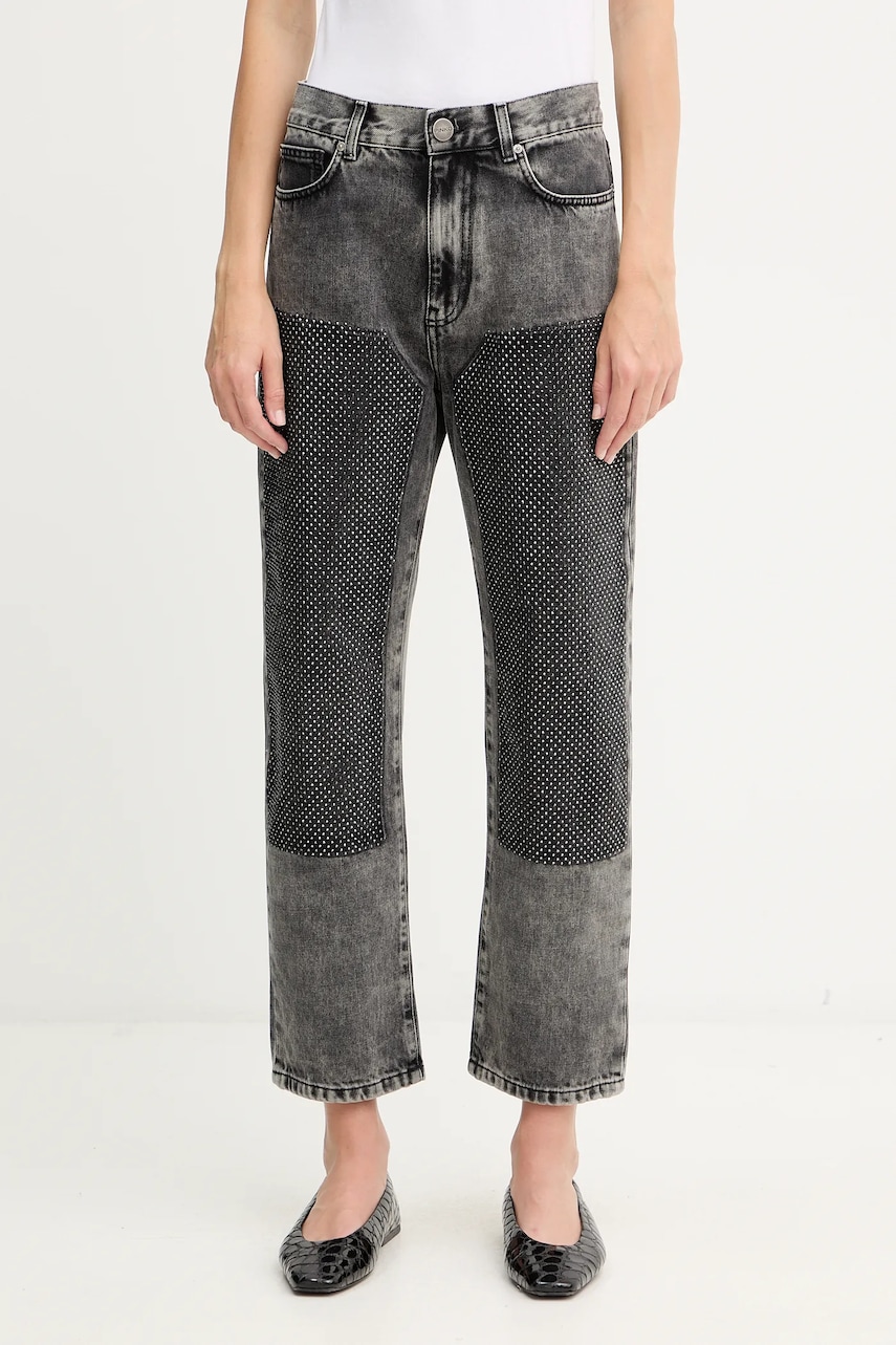 Bavlněné džíny Pinko dámské, high waist, 104635 A2W4