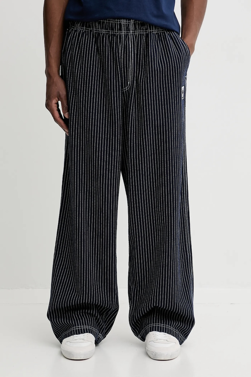 Bavlněné kalhoty adidas Originals Graphic Lo Ch pánské, tmavomodrá barva, JW0178