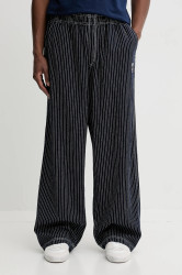 Bavlněné kalhoty adidas Originals Graphic Lo Ch pánské, tmavomodrá barva, JW0178