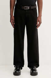 Bavlněné kalhoty Guess Jeans pánské, černá barva, M5YB67 WHFR1