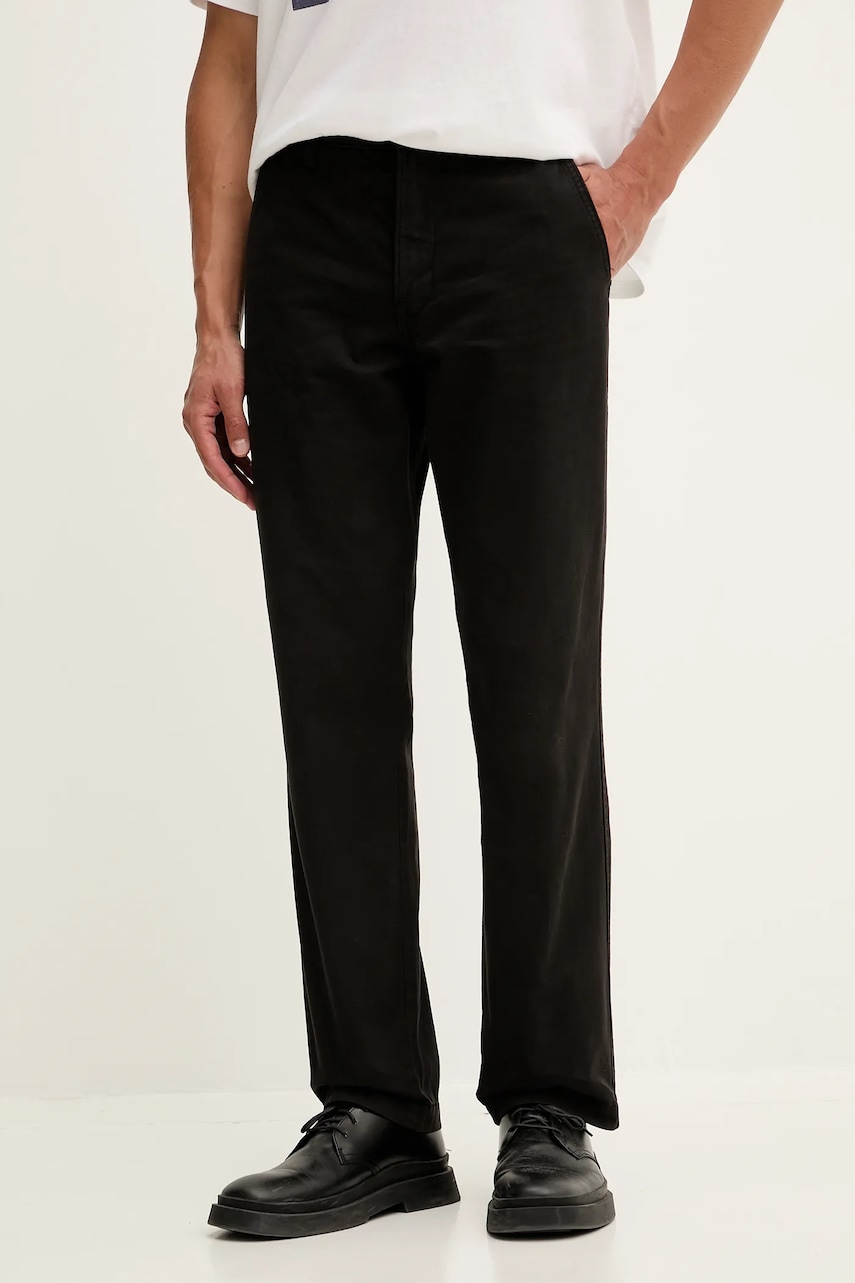 Bavlněné kalhoty Levi's pánské, černá barva, A5753