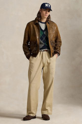 Bavlněné kalhoty Polo Ralph Lauren pánské, hnědá barva, ve střihu chinos, 710971947