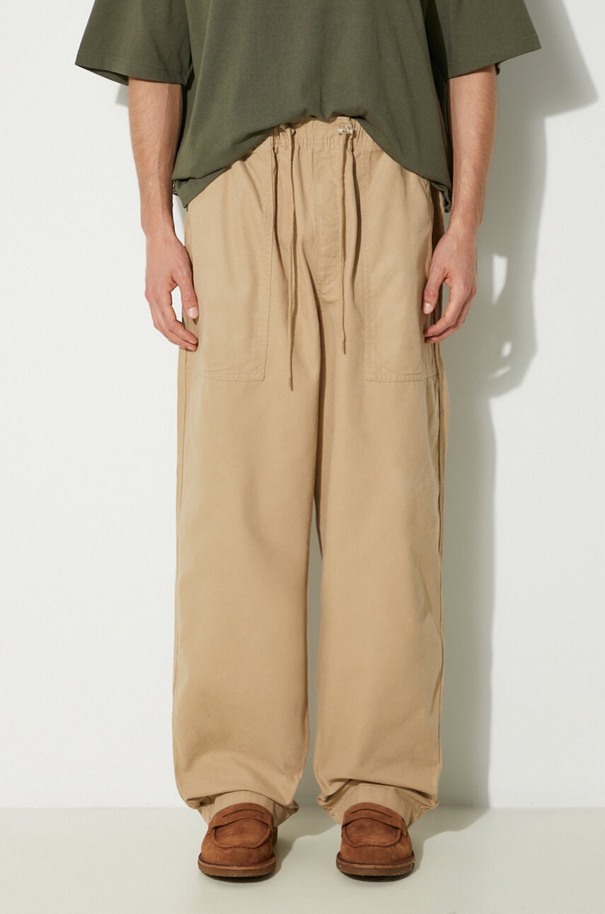 Bavlněné kalhoty Vans Premium Classics LX Easy Trouser béžová barva, VN000GZ2SQ71