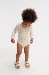 Bavlněné kojenecké body Liewood Yanni Baby LS Bodystocking