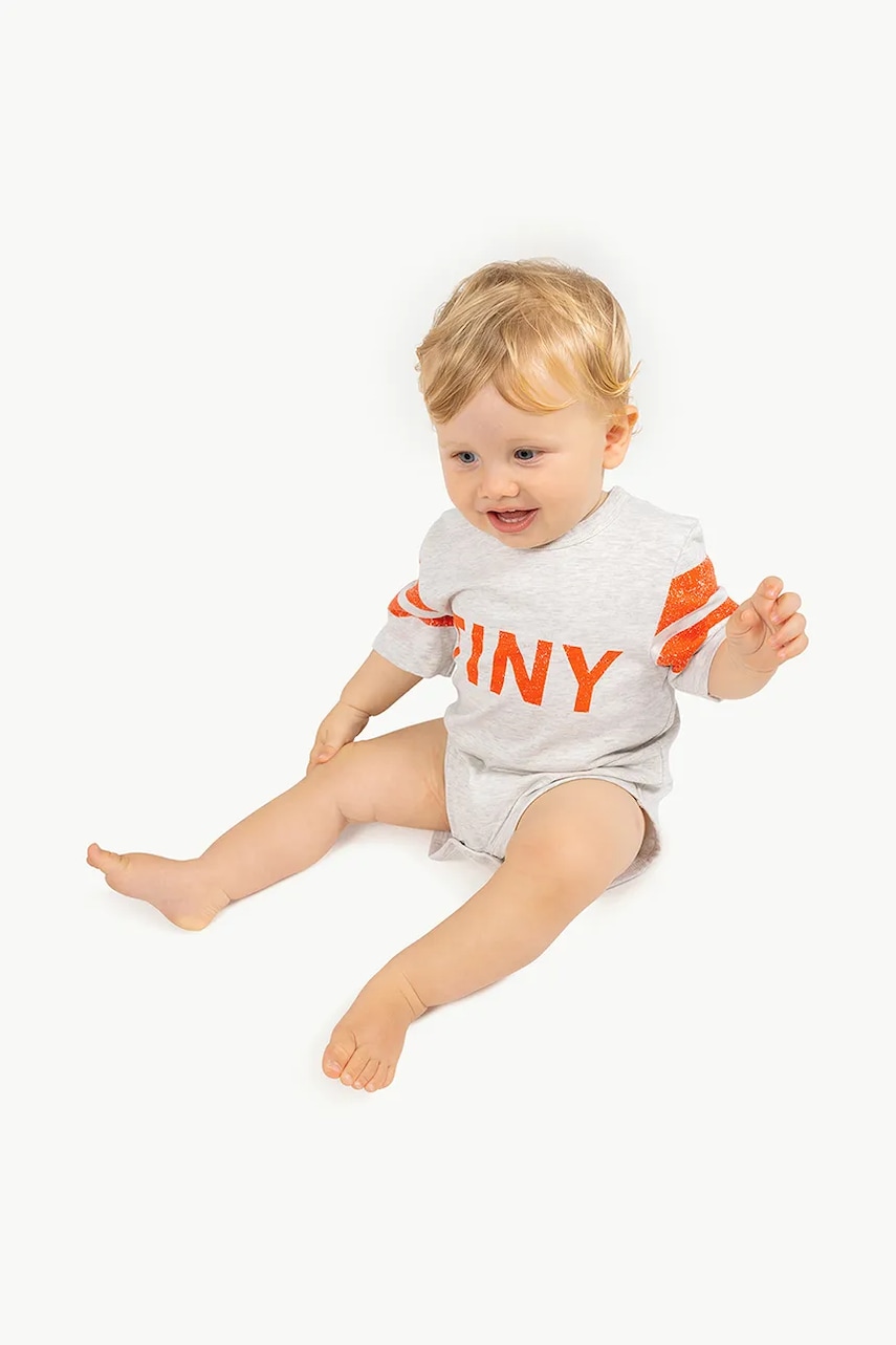 Bavlněné kojenecké body Tinycottons STRIPES LOGO BODY