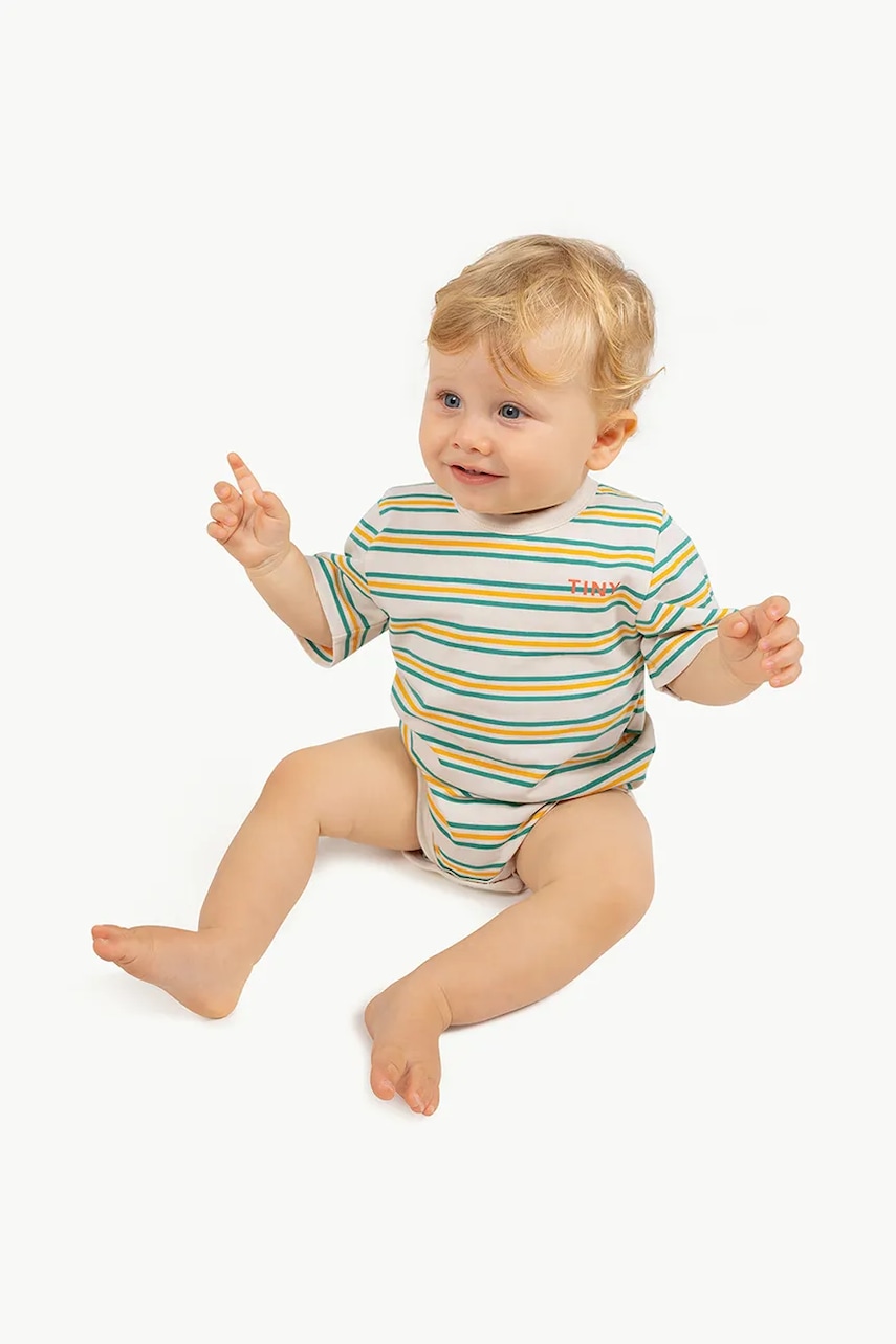 Bavlněné kojenecké body Tinycottons STRIPES MULTICOLOR BODY