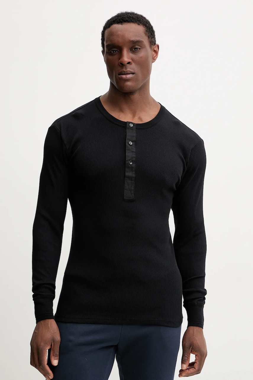 Bavlněné lounge tričko s dlouhým rukávem Resteröds ORIGINAL bedstefartroje GOTS