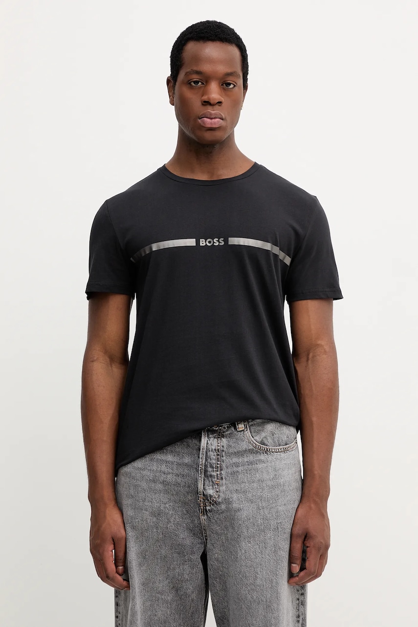 Bavlněné plážové tričko BOSS T-Shirt special