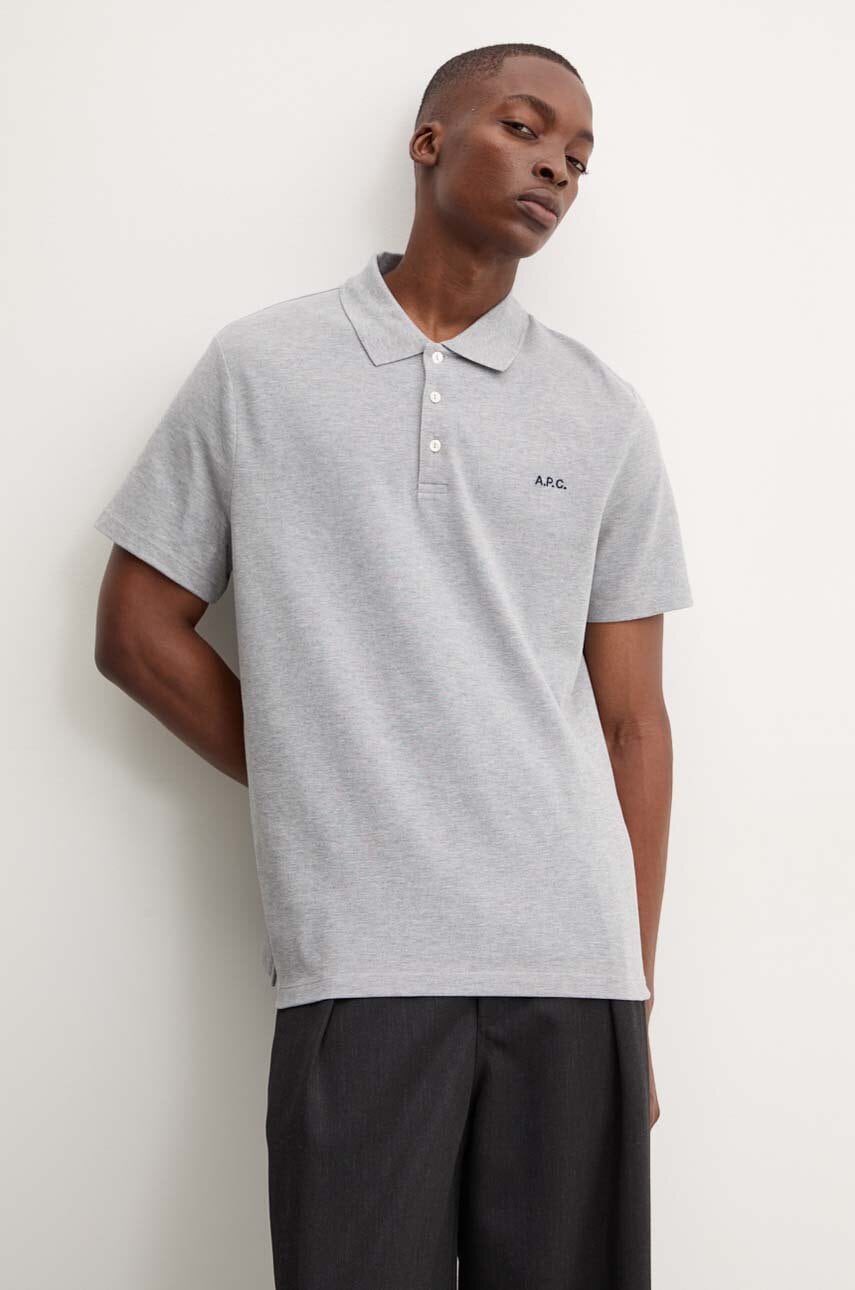 Bavlněné polo tričko A.P.C. polo standard GOTS